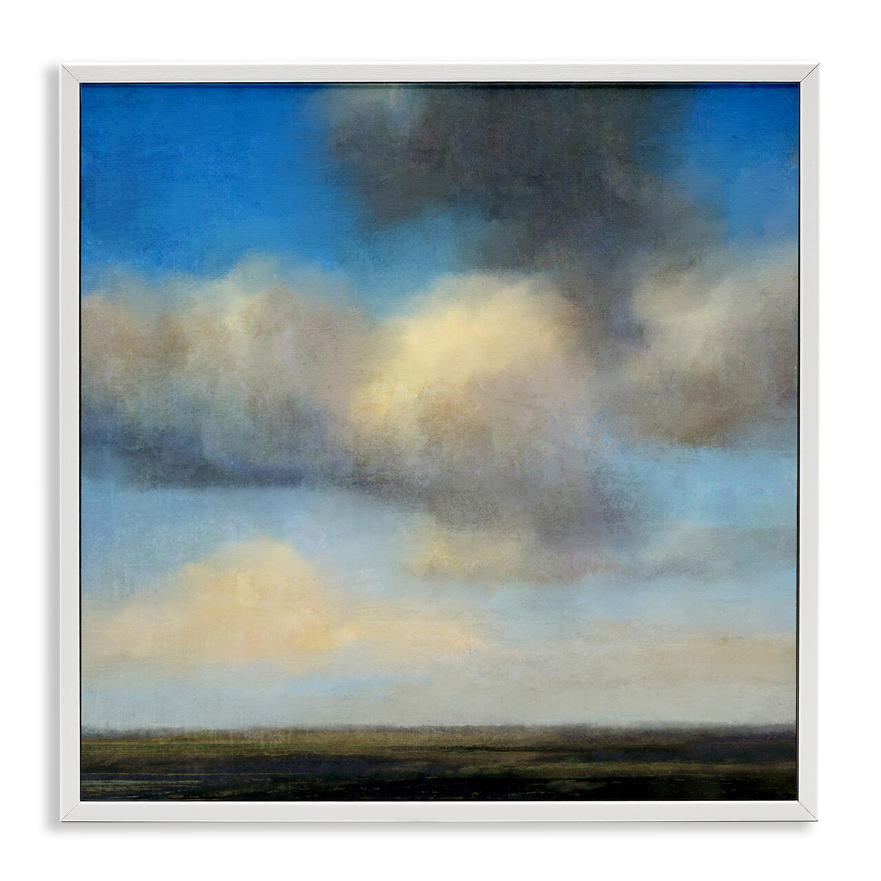 Stupell Industries Clouds Over Countryside Framed Giclee Wall Art Design by Suzanne Nicoll